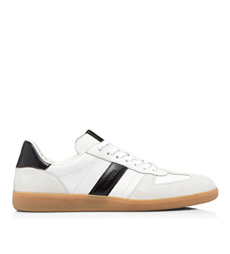 Tom Ford Archer Beyaz Siyah Erkek Deri Sneaker model görseli