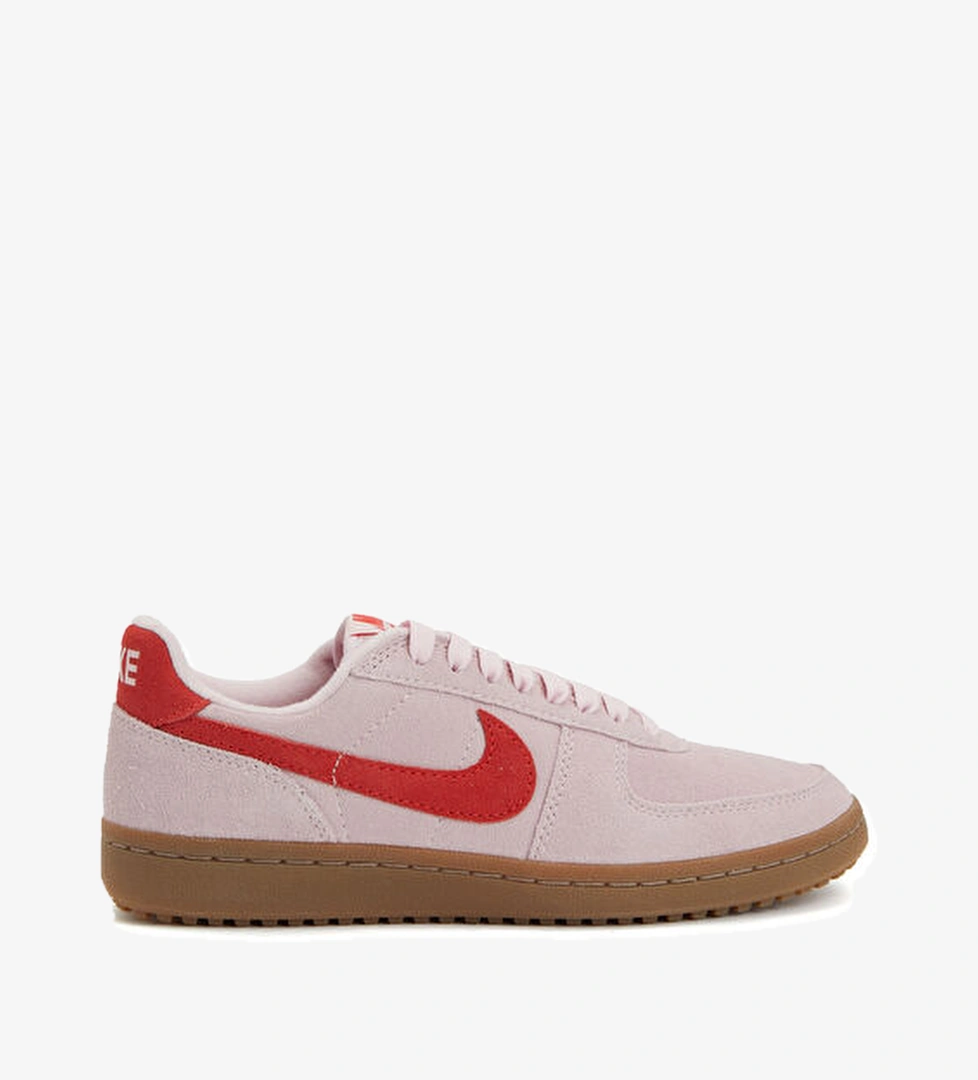 Field General Kırmızı Pembe Kadın Süet Sneaker - Görsel 1