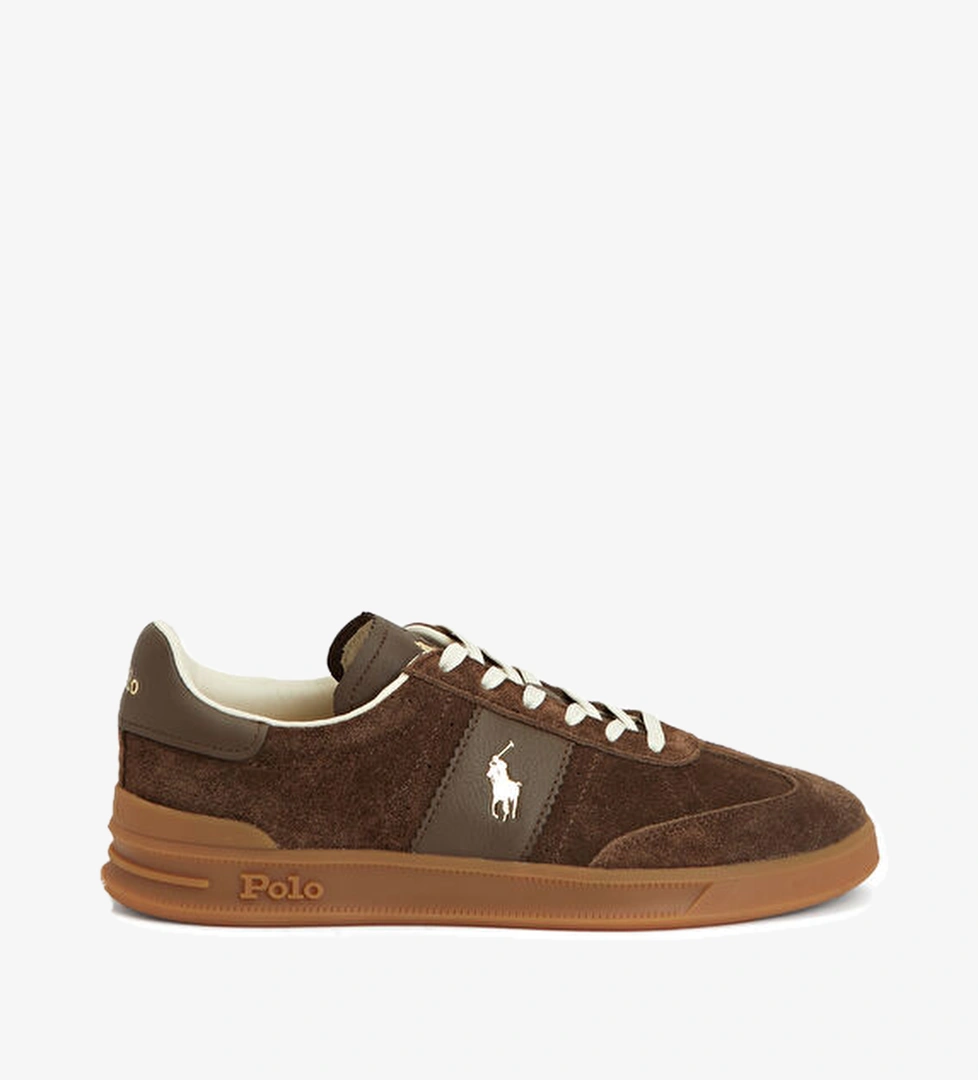 Polo Ralph Lauren Hunter Kahverengi Erkek Süet Sneaker model görseli