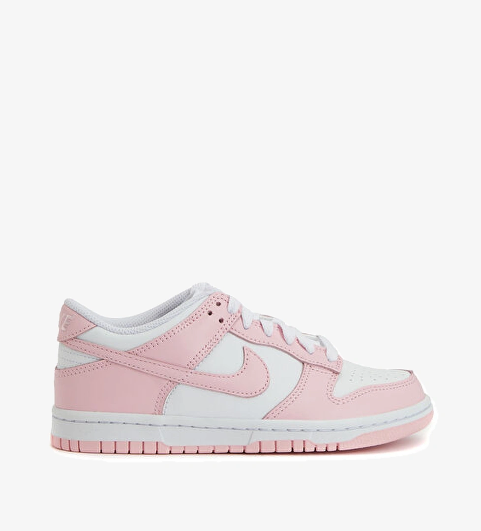Nike Dunk Low Beyaz Unisex Çocuk Deri Sneaker model görseli