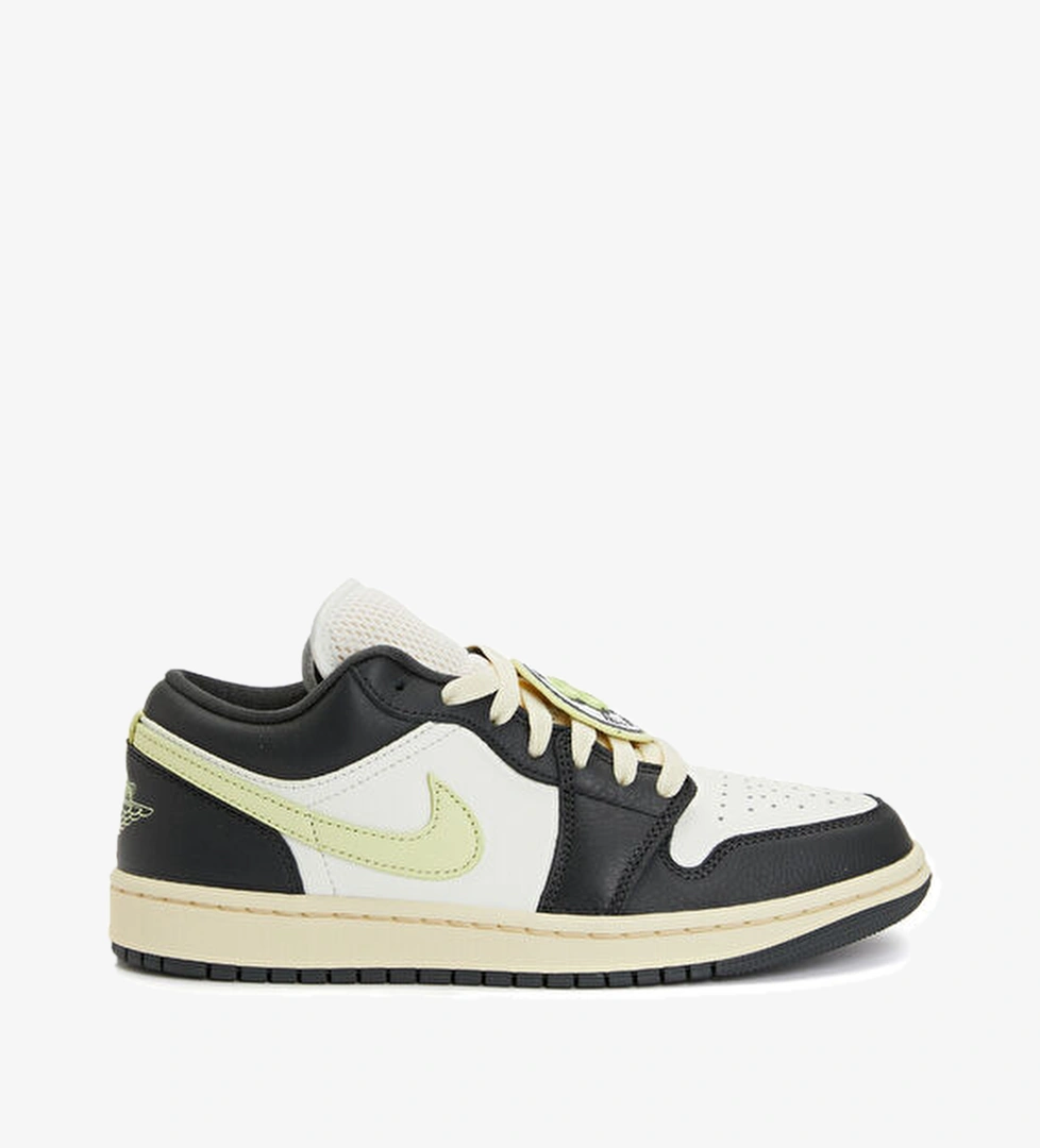 Nike Air Jordan 1 Siyah Gri Kadın Deri Sneaker model görseli