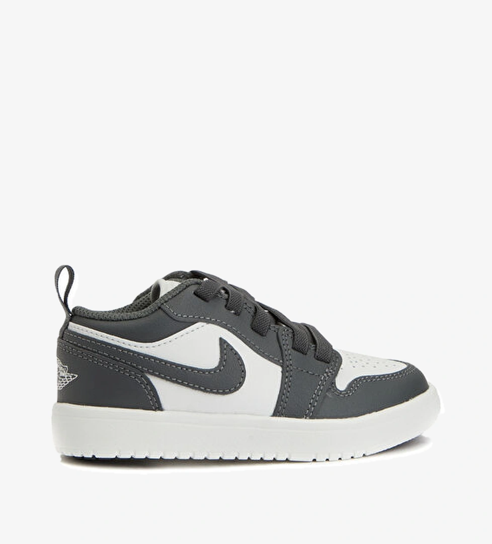 Nike Jordan 1 Low ALT Siyah Gri Çocuk Deri Sneaker model görseli