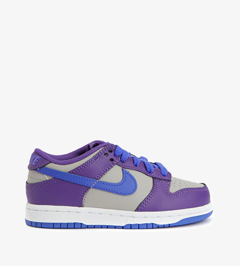 Nike Dunk Low Siyah Gri Unisex Çocuk Deri Sneaker model görseli