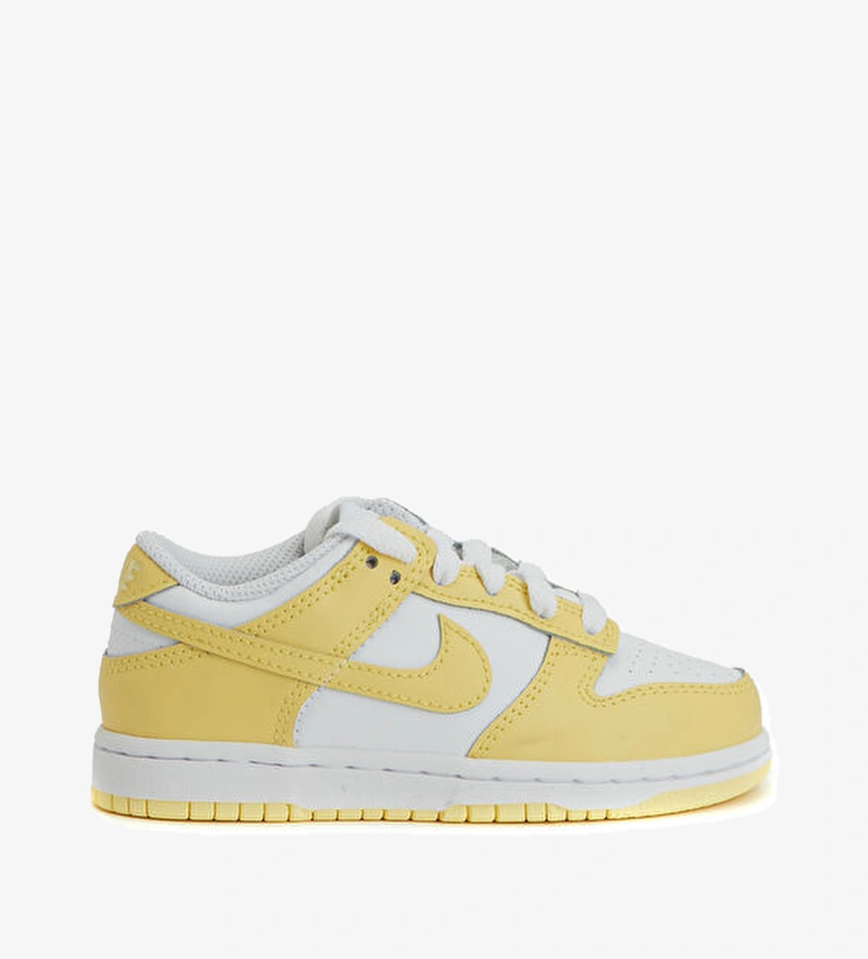 Nike Dunk Low Beyaz Unisex Çocuk Deri Sneaker model görseli