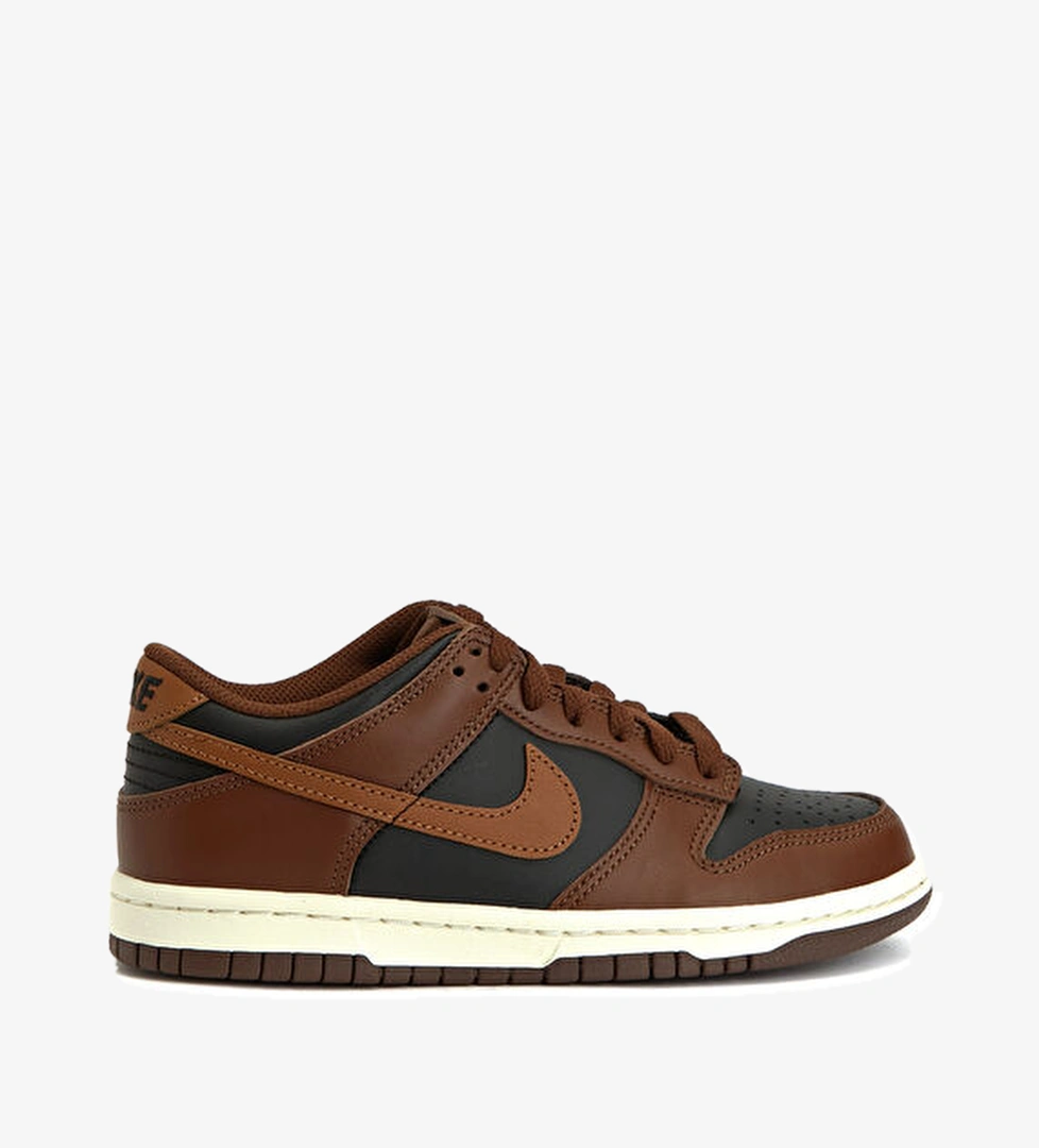 Nike Dunk Low Siyah Gri Unisex Çocuk Deri Sneaker model görseli