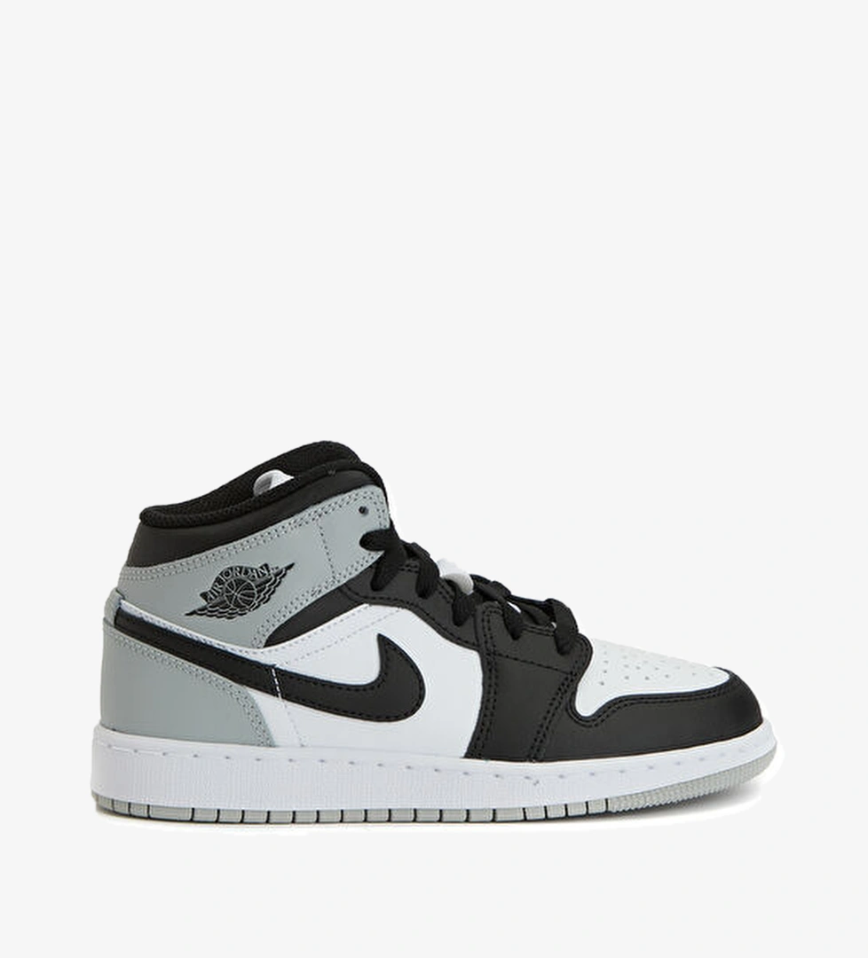 Nike Air Jordan 1 Mid Beyaz Çocuk Deri Sneaker model görseli