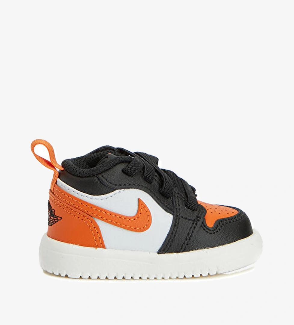 Nike Jordan 1 LOW ALT Siyah Gri Çocuk Deri Sneaker model görseli