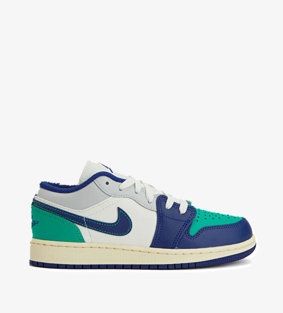 Air Jordan 1 LOW Beyaz Çocuk Deri Sneaker - Görsel 1