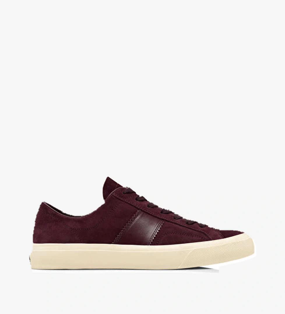 Cambridge Bordo Erkek Süet Sneaker - Görsel 1