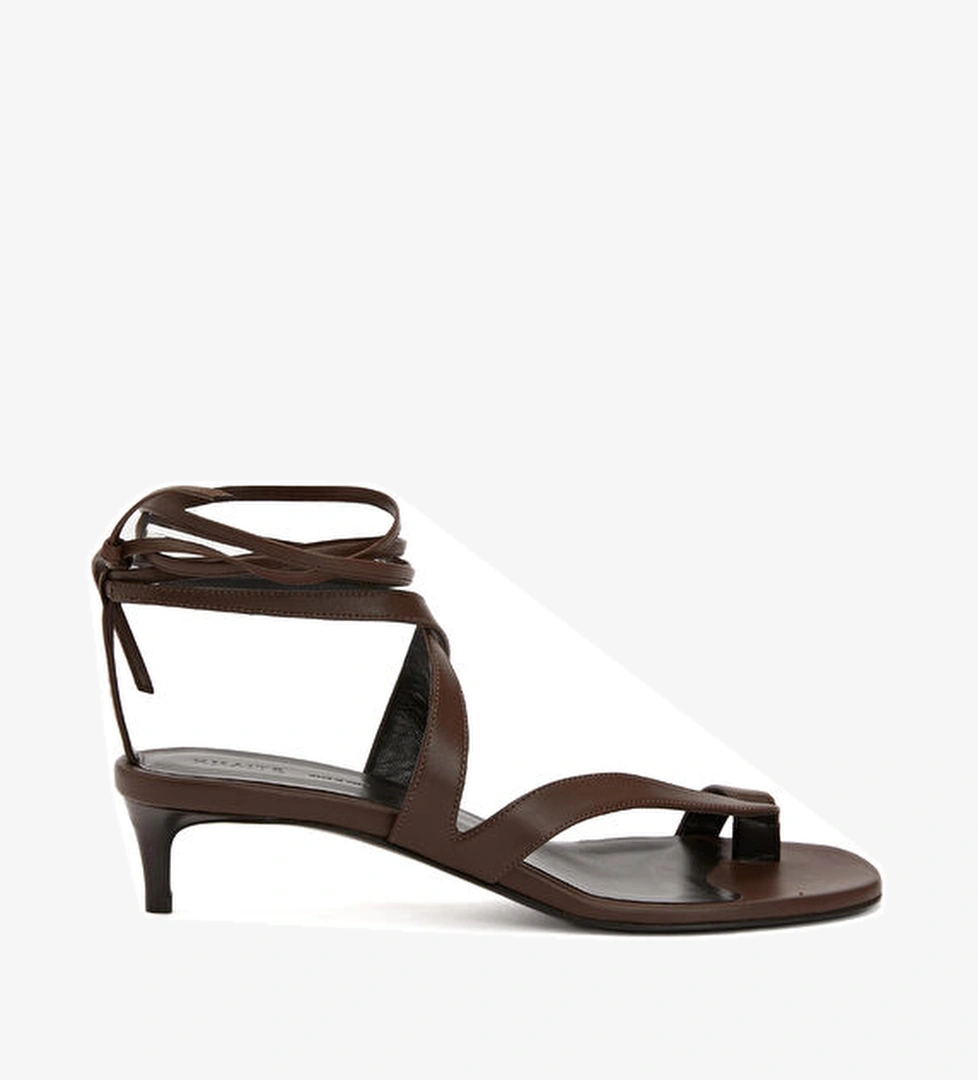 Khaite Aimee Kahverengi Kadın Deri Sandalet model görseli