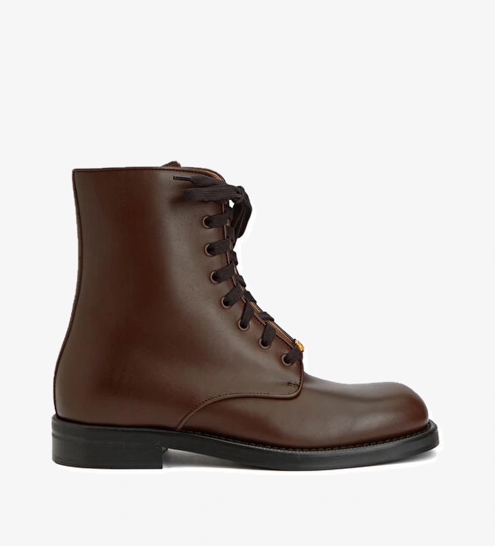 Valentino Garavani Kahverengi Erkek Deri Bot model görseli