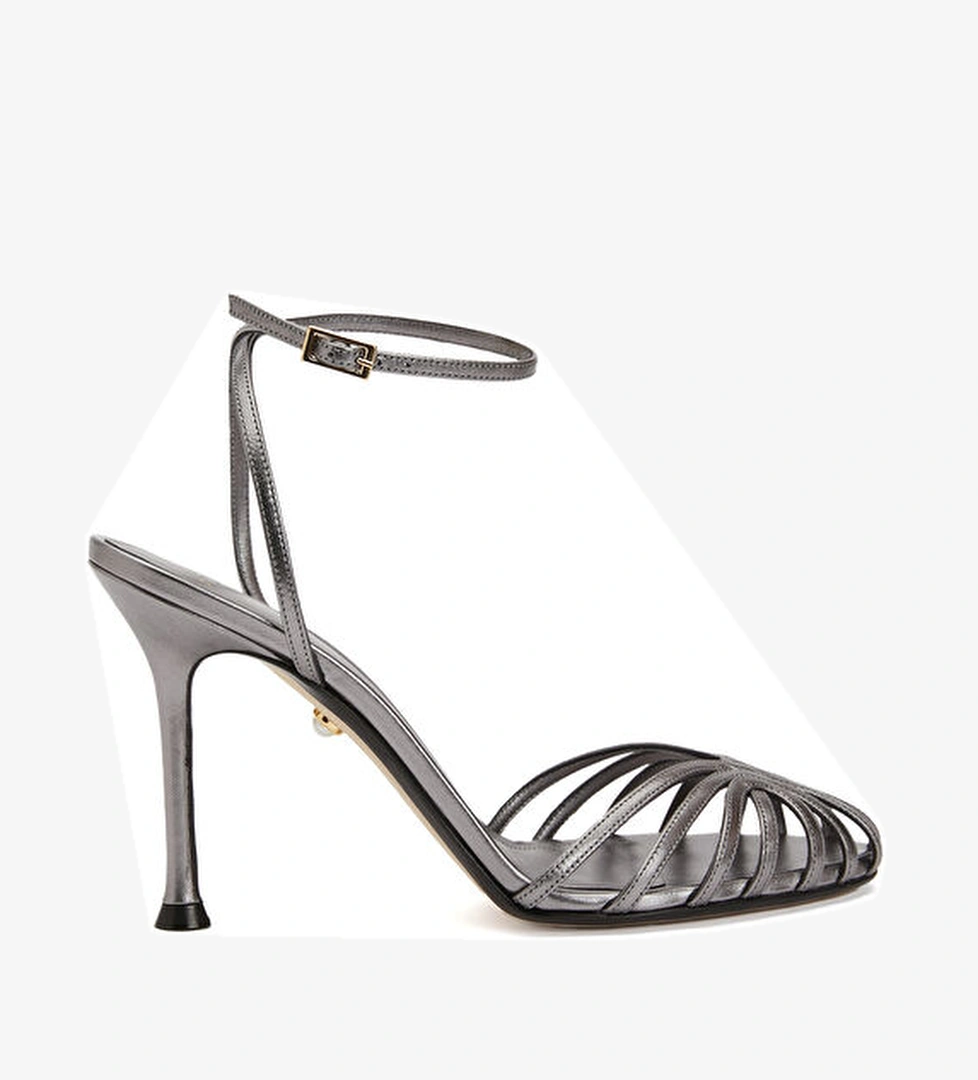 Ally Silver Kadın Deri Sandalet - Görsel 1