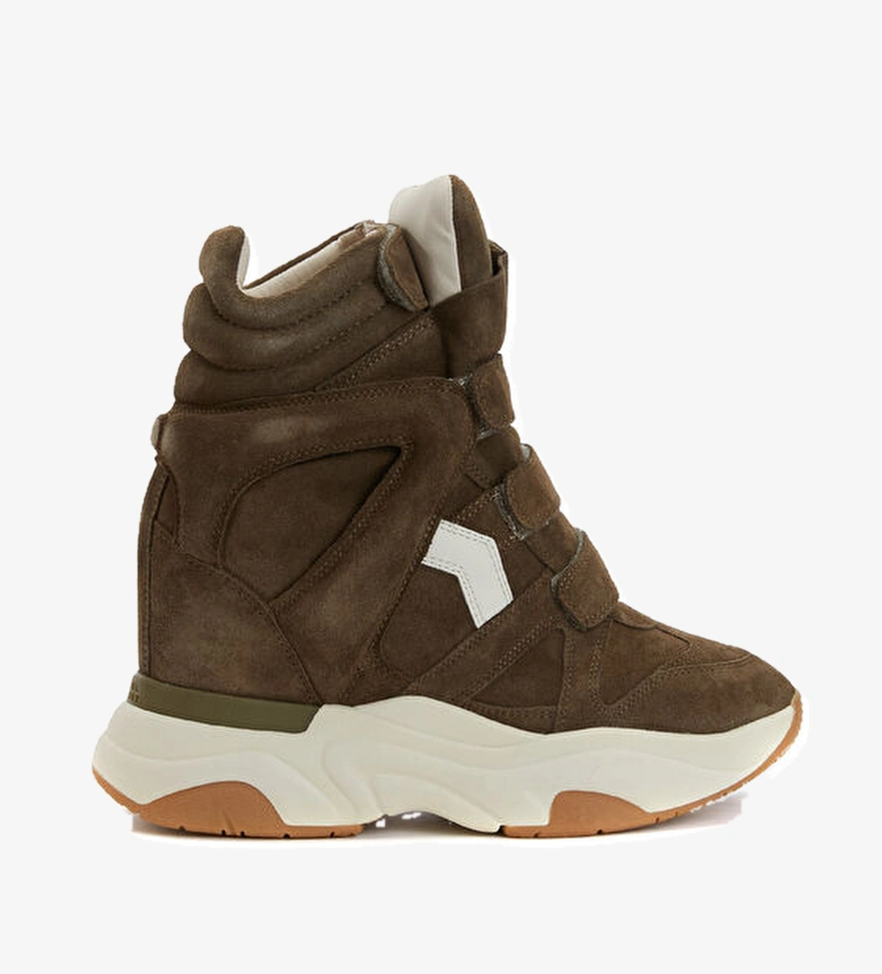 Isabel Marant Haki Gizli Topuklu Kadın Süet Sneaker model görseli