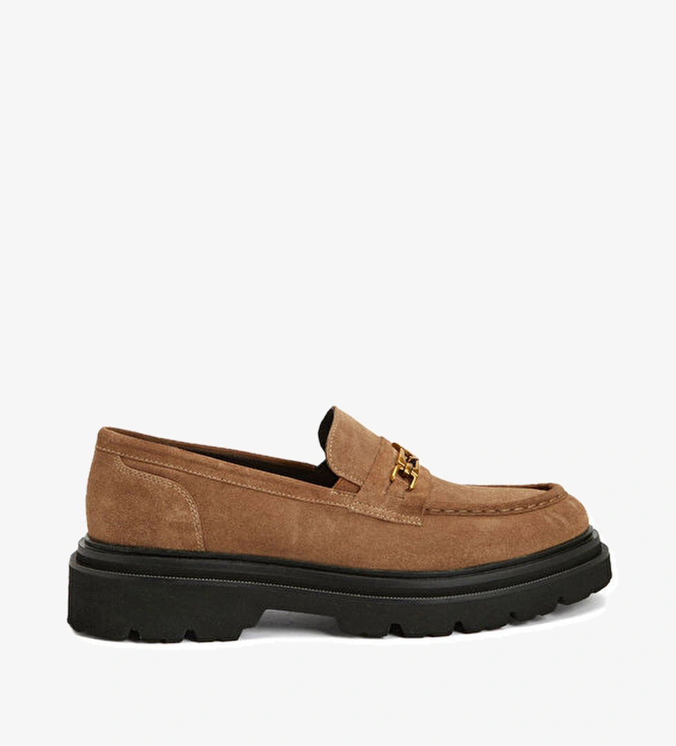 Beymen Club Taba Kadın Süet Loafer model görseli