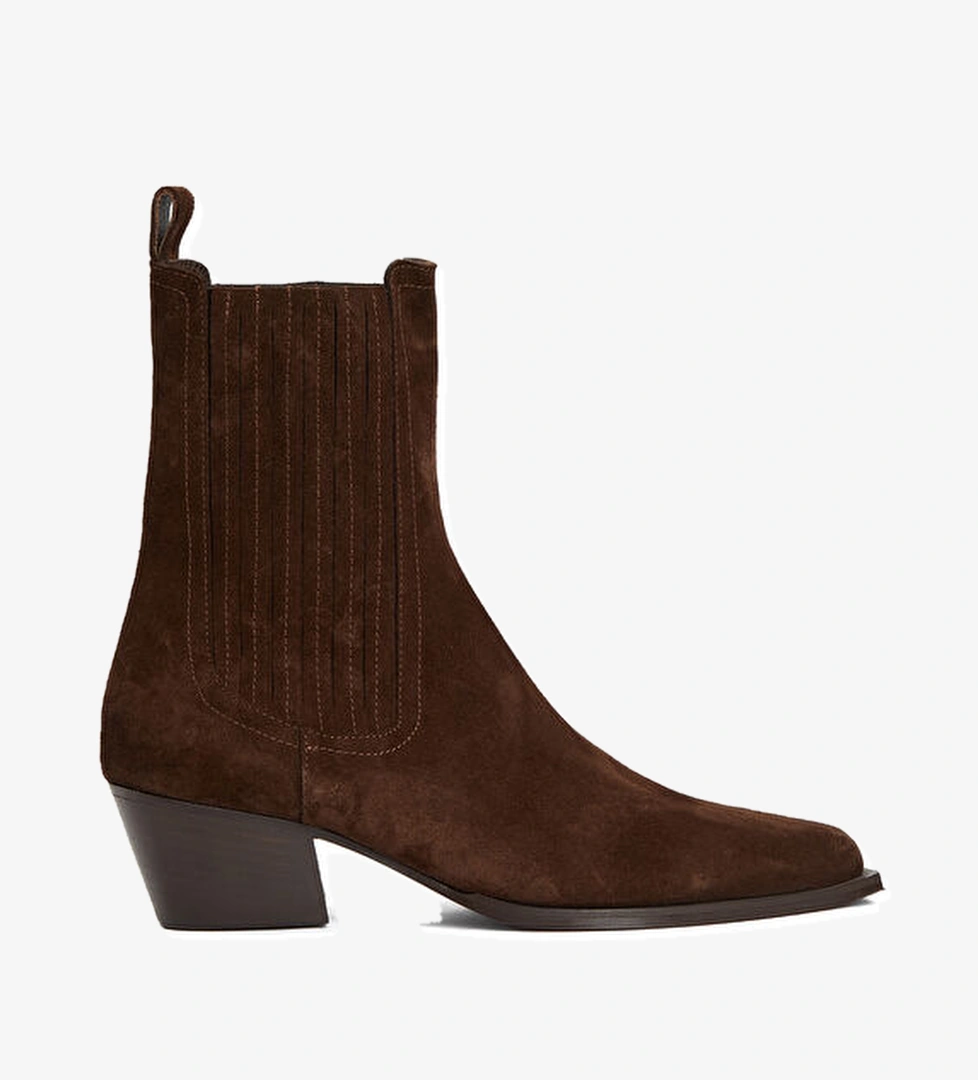 Beymen Club Kahverengi Kadın Süet Western Bot model görseli