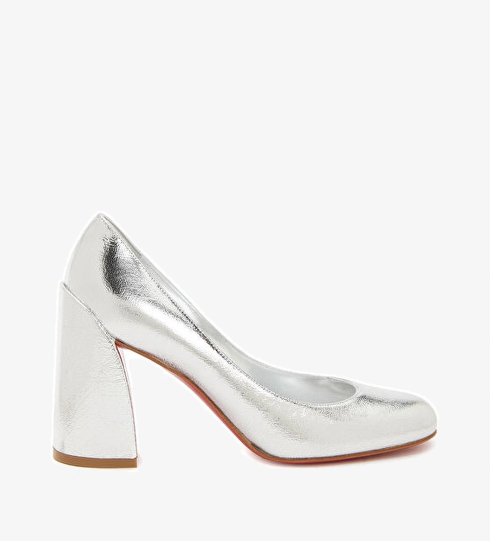Christian Louboutin Miss Sab Silver Deri Topuklu Ayakkabı model görseli
