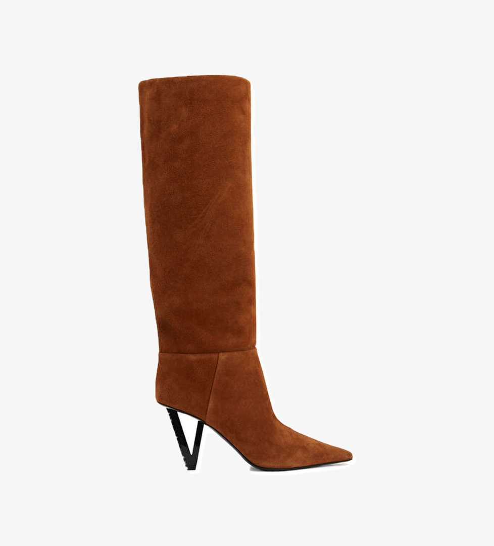 Versace Taba Kadın Süet Çizme model görseli