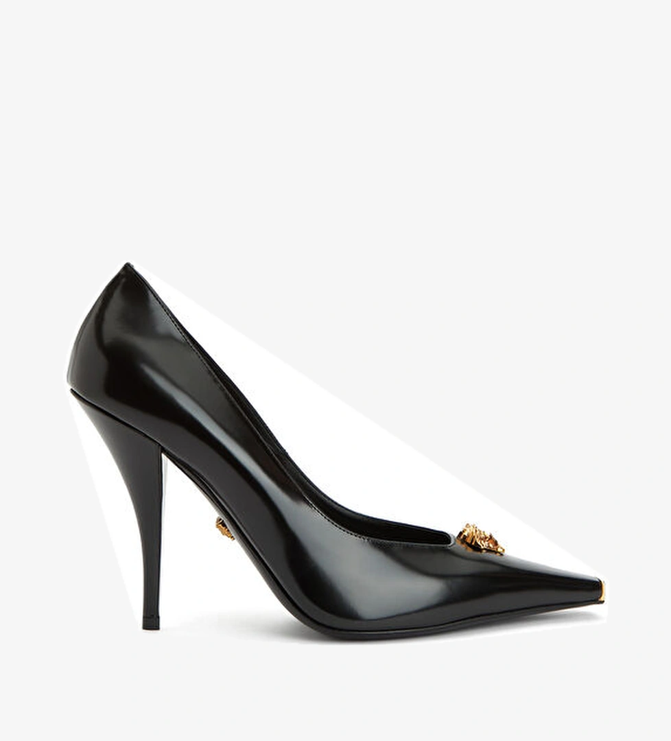 Versace Siyah Deri Stiletto model görseli