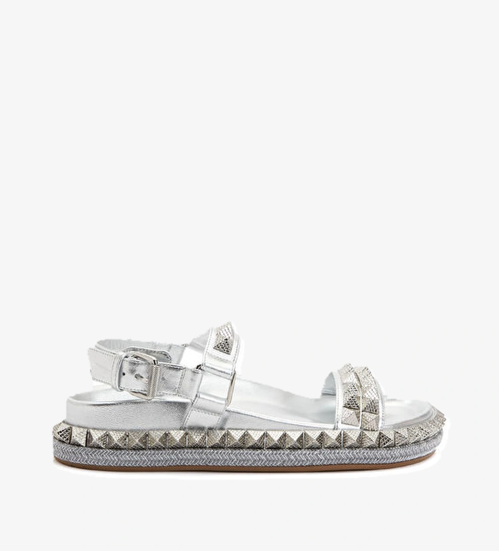 Christian Louboutin Pyrabizz Silver Kadın Deri Sandalet model görseli