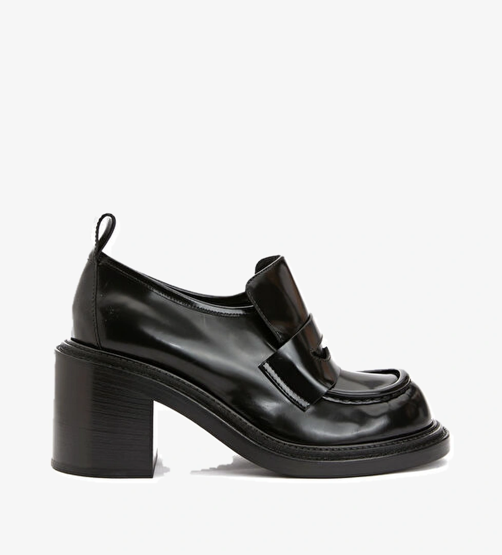 Moschino Olivia Siyah Deri Topuklu Ayakkabı model görseli