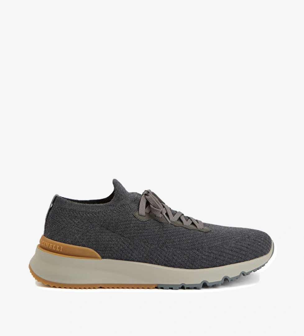 Brunello Cucinelli Antrasit Erkek Deri Sneaker model görseli