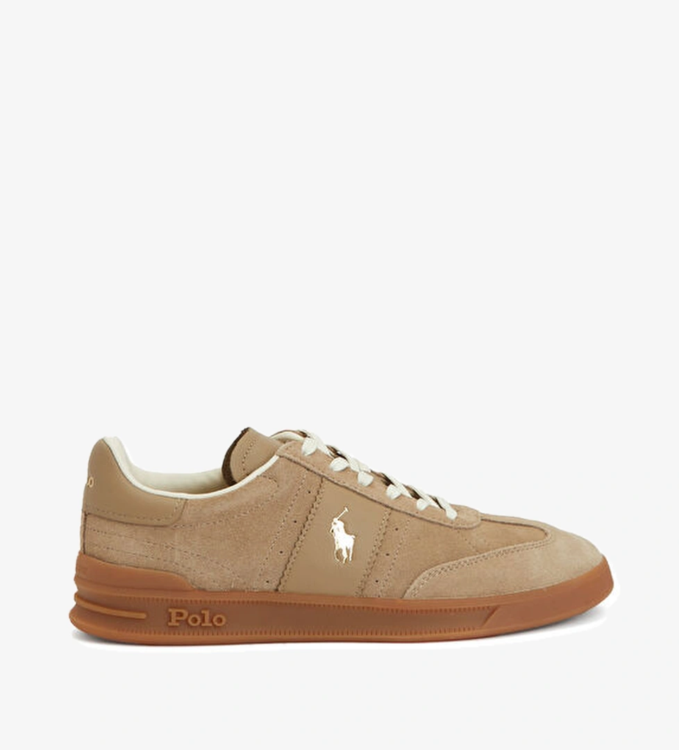 Polo Ralph Lauren Bej Logolu Erkek Deri Sneaker model görseli