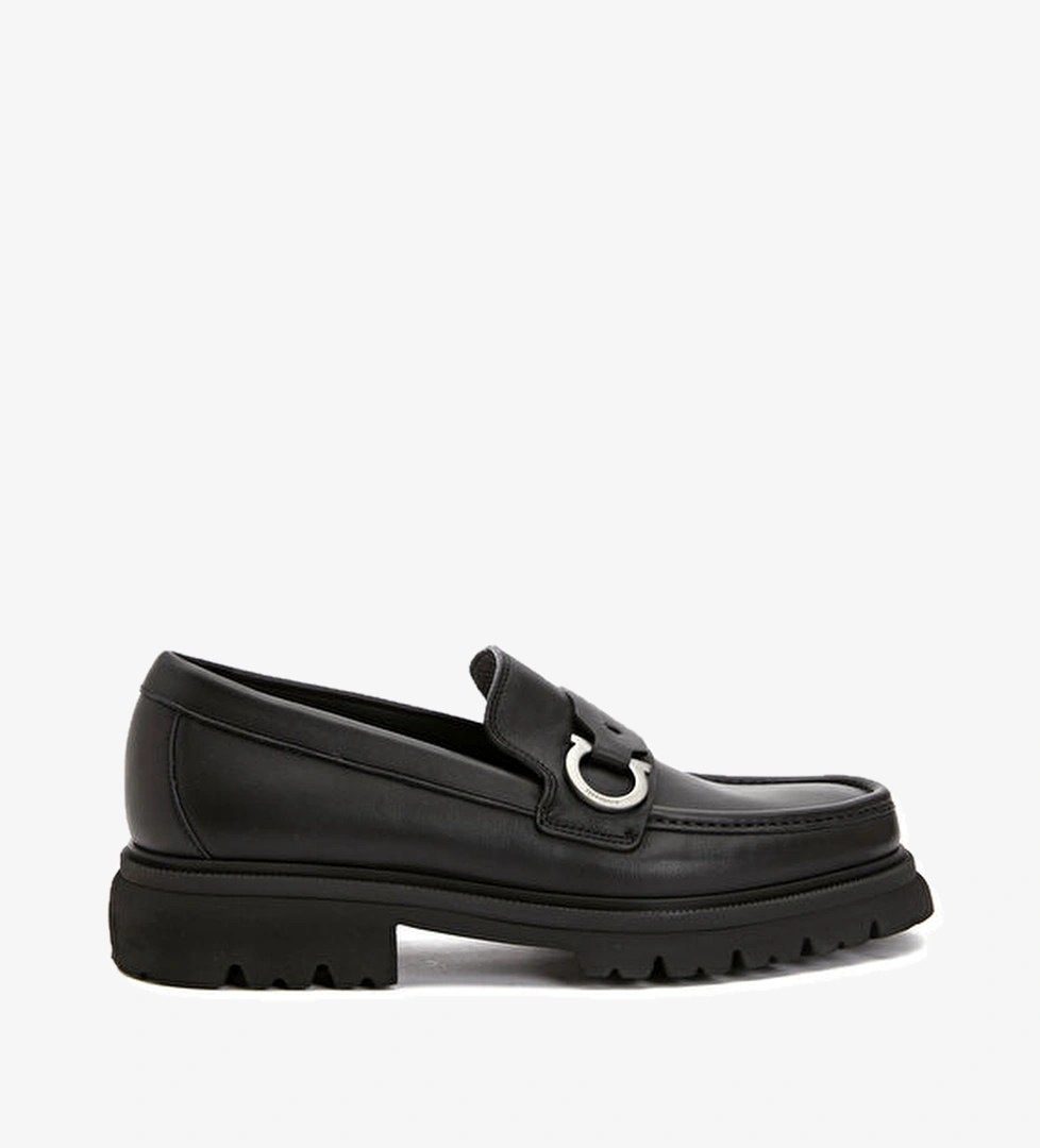 Ferragamo Bleecker Siyah Erkek Deri Loafer model görseli
