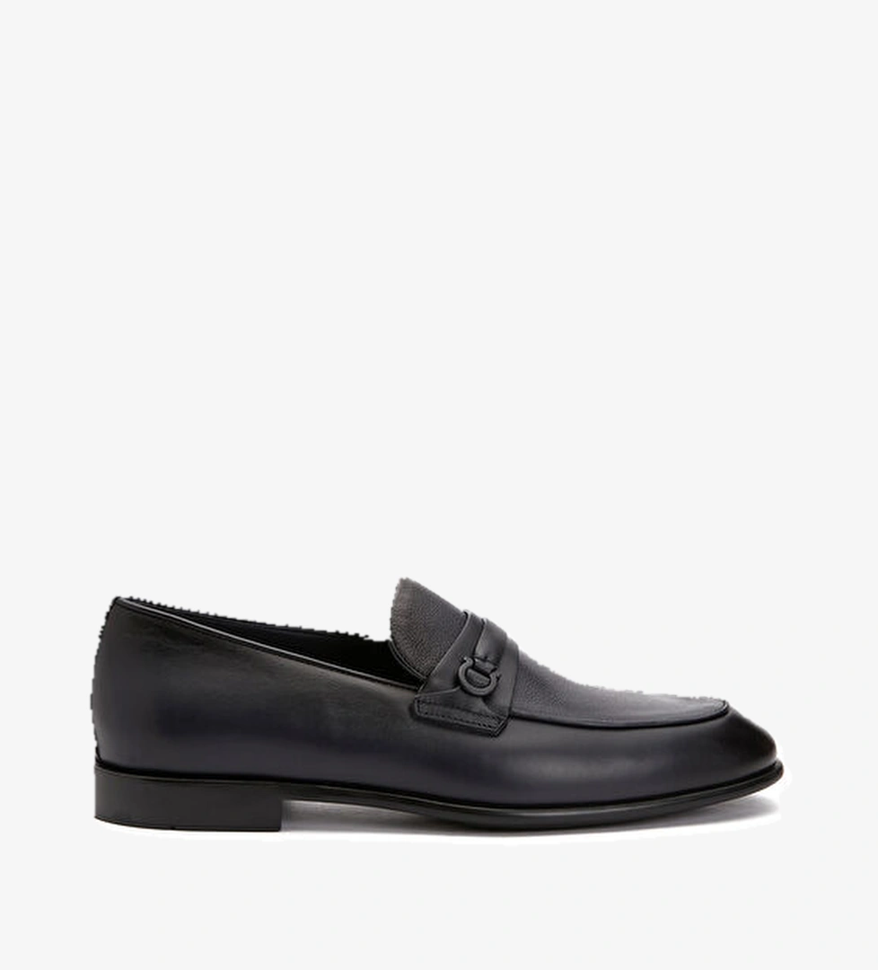 Ferragamo Foster Lacivert Erkek Deri Loafer model görseli