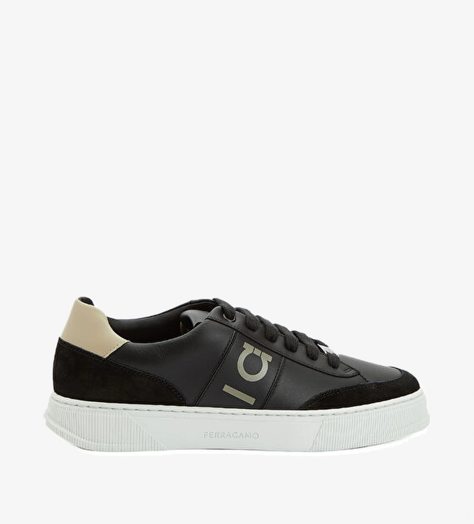 Ferragamo Siyah Erkek Deri Sneaker model görseli