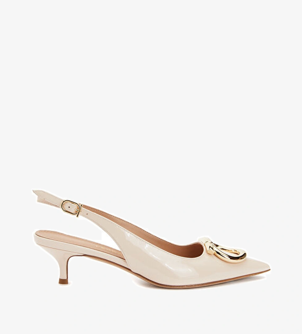 Ferragamo Sara Pudra Deri Topuklu Ayakkabı model görseli