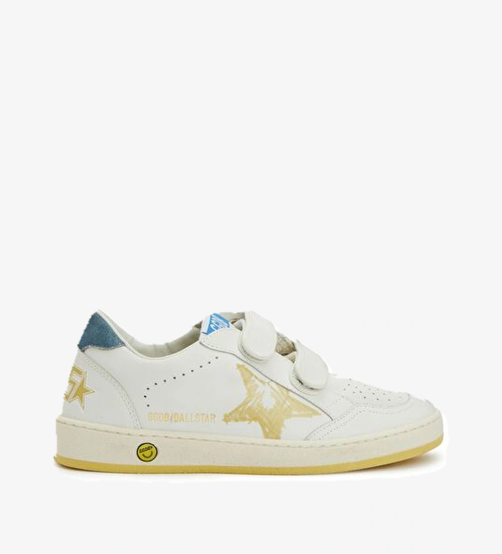 Golden Goose Ball Star Çok Renkli Unisex Çocuk Deri Sneaker model görseli