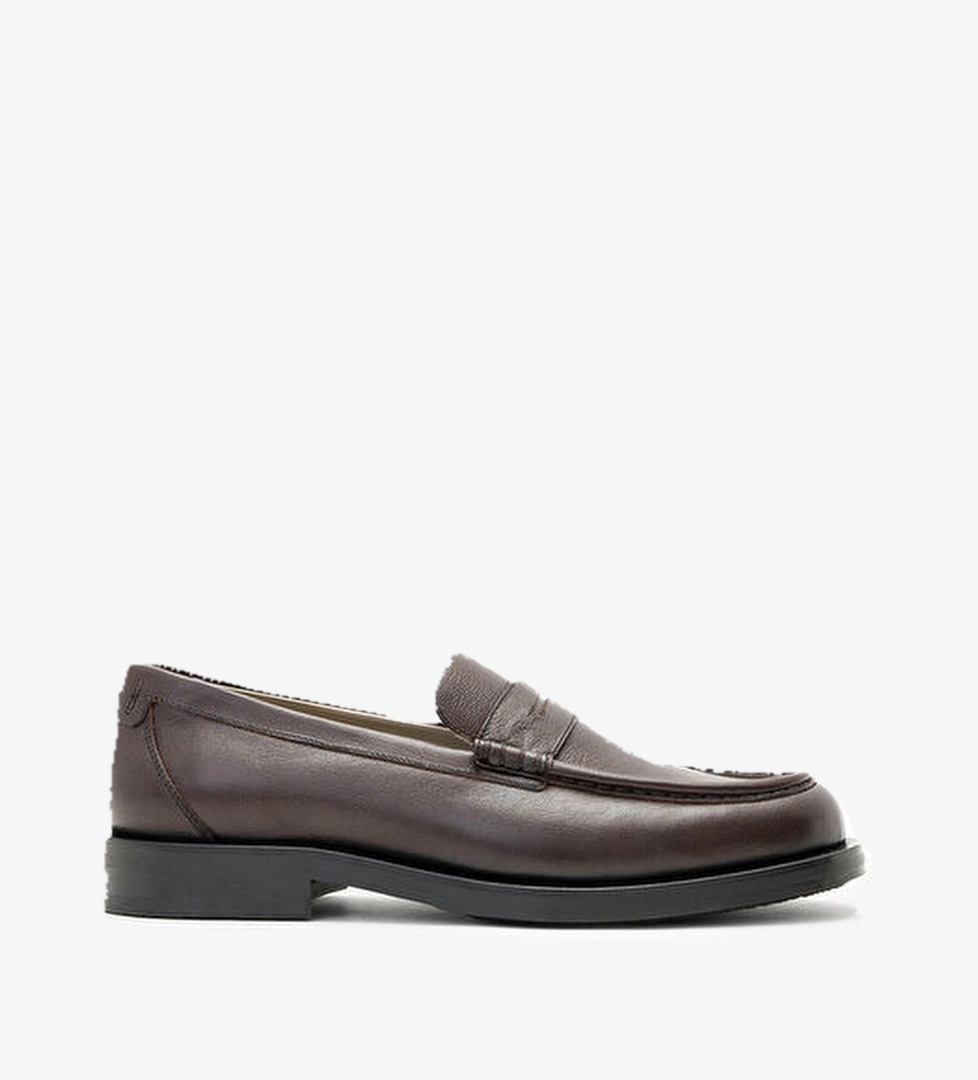 Allsaints Bordo Erkek Deri Loafer model görseli