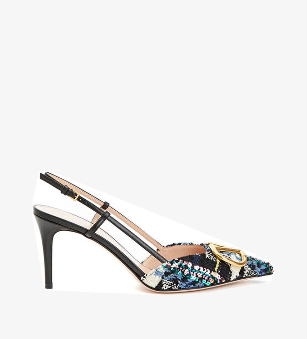 Valentino Garavani VLogo Çok Renkli Topuklu Ayakkabı model görseli