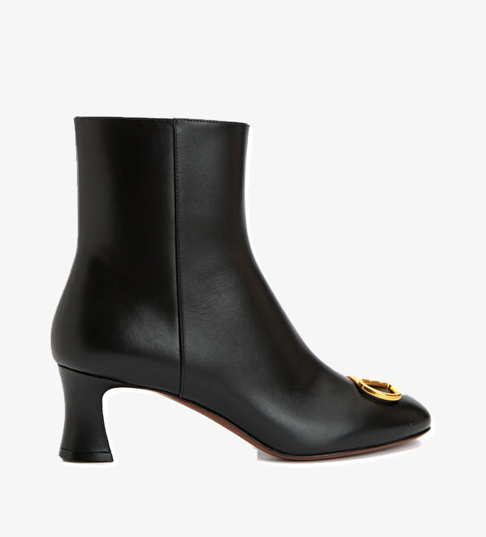 Valentino Garavani Siyah Kadın Deri Bot model görseli