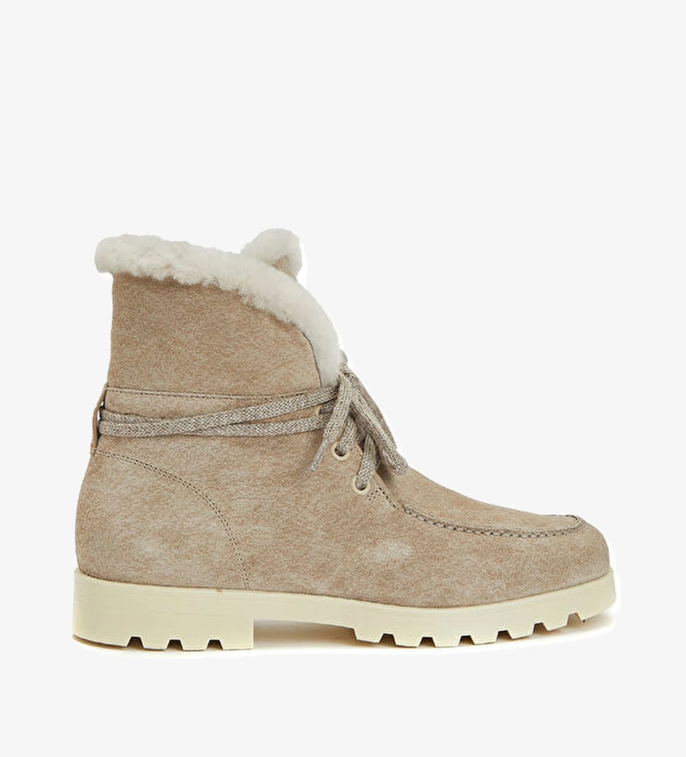 Santoni Bej Kadın Süet Bot model görseli