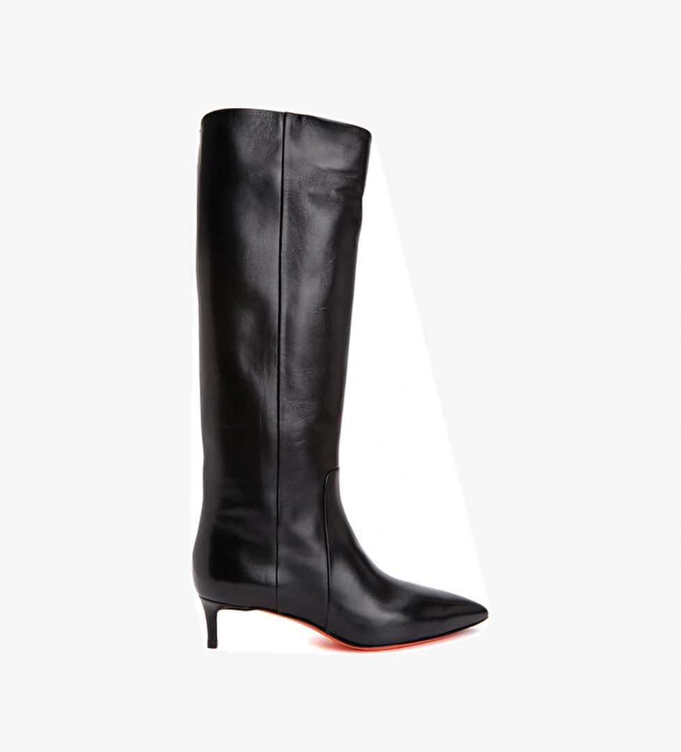 Santoni Sibilla Siyah Kadın Deri Çizme model görseli