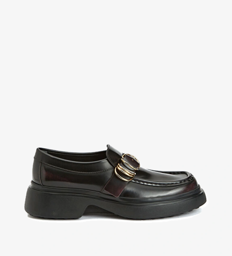 Tod's Bordo Kadın Deri Loafer model görseli