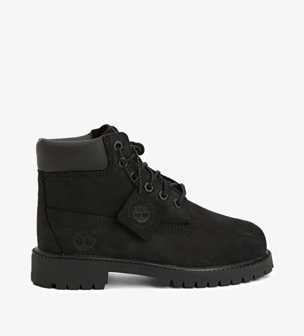 Timberland Premium 6 Inch Siyah Unisex Çocuk Deri Bot model görseli