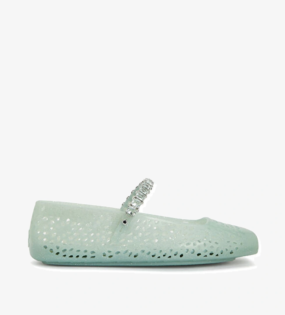 Jimmy Choo The Jelly Turkuaz Babet model görseli