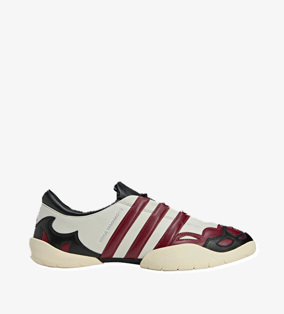 Regu 2002 Beyaz Bordo Kadın Deri Sneaker - Görsel 1