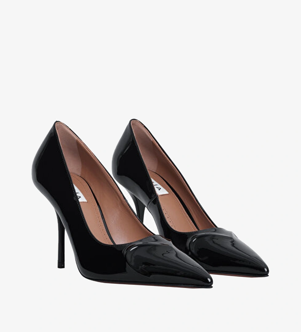 Ala A Siyah Deri Stiletto model görseli