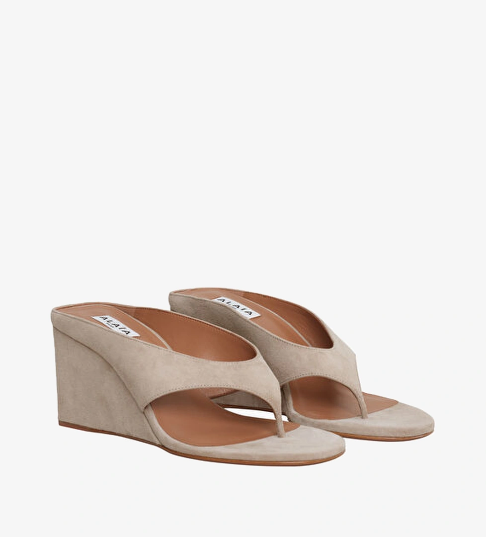 Ala A Cube Gri Kadın Deri Terlik model görseli