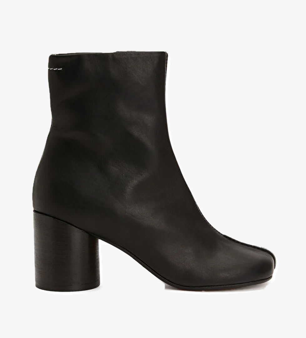 Mm6 Maison Margiela Anatomic Siyah Kadın Deri Bot model görseli