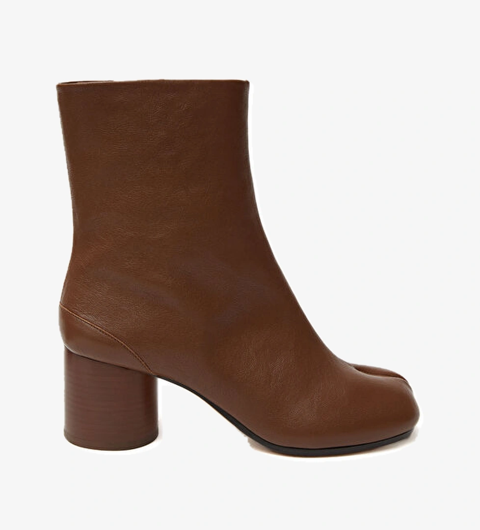 Tabi Kahverengi Kadın Deri Bot - Görsel 1