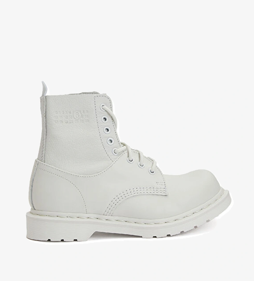 Mm6 Maison Margiela Beyaz Kadın Deri Bot model görseli