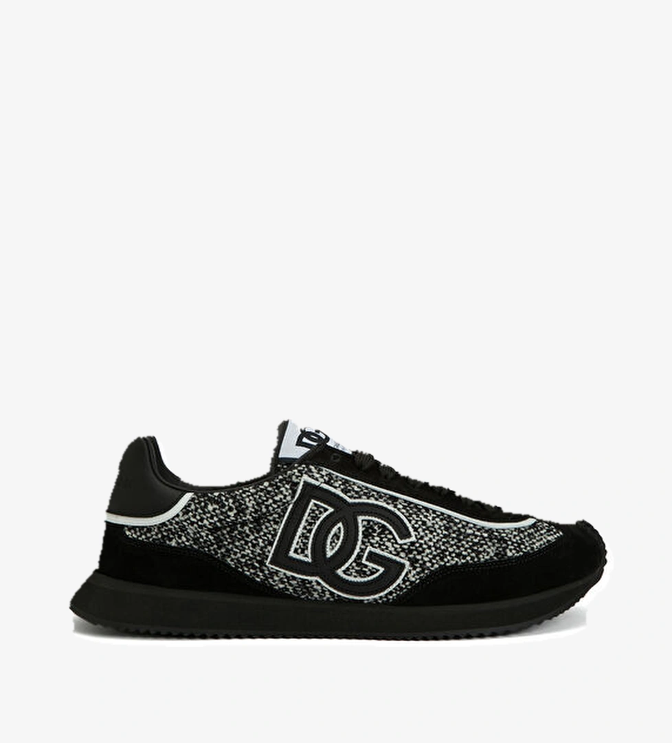 Dolce&gabbana DG Cushion Siyah Gri Erkek Deri Sneaker model görseli