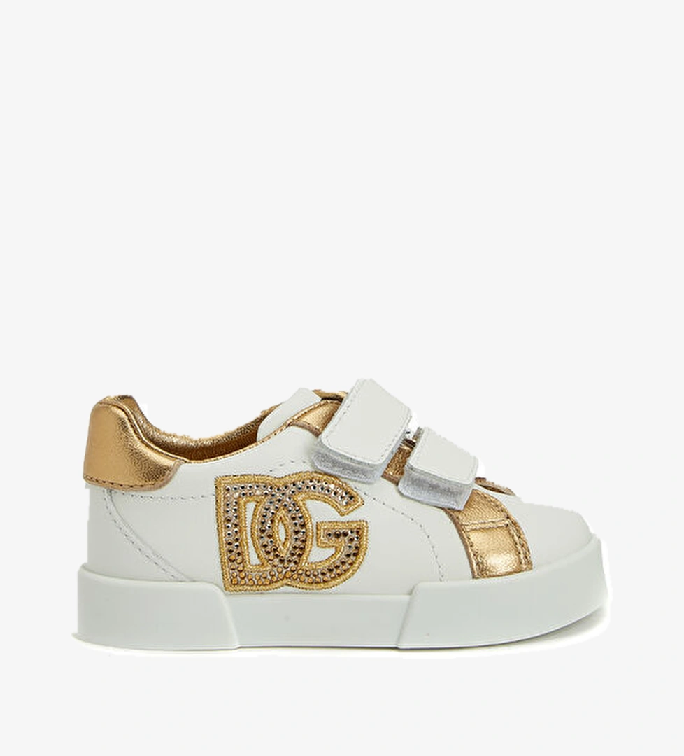 Dolce&gabbana Beyaz Kız Çocuk Deri Sneaker model görseli