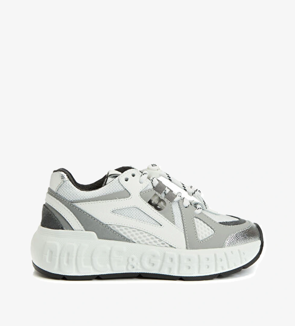 Dolce&gabbana Beyaz Gri Erkek Çocuk Deri Sneaker model görseli