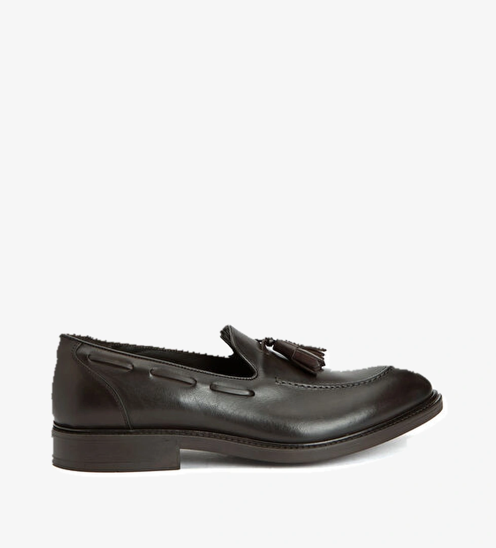 Pal Zileri Kahverengi Erkek Deri Loafer model görseli