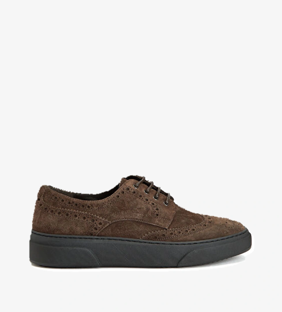 Pal Zileri Kahverengi Erkek Süet Ayakkabı model görseli